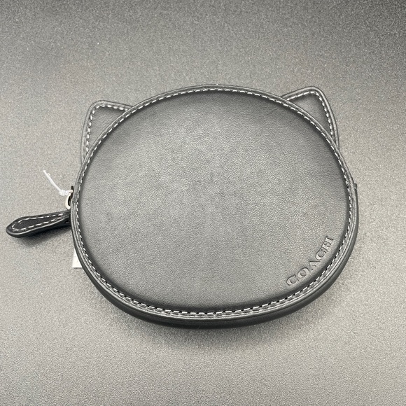 Coach Black Cat Coin Case - Picture 2 of 6